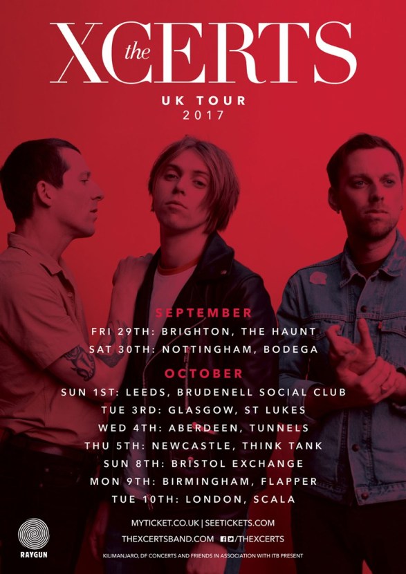 Xcerts 2017 UK tour Daydream