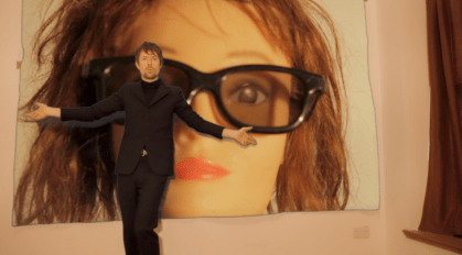 Peter Cat Hand Through Hair