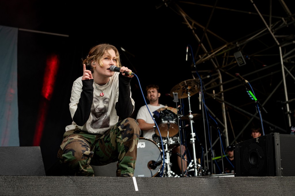 Sl0tface the band on stage at 2000 Trees Festival 2024. Photo credit: Carla Mundy
