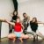 Photo of the band Panic Shack in gym gear